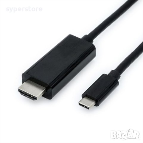 Кабел  USB Type C - HDMI, M/M, 2m, Value 11.99.5841 SS301274 Мъжко-Мъжко, снимка 1 - Друга електроника - 39522226