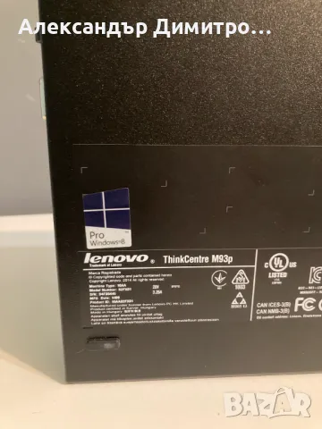 Lenovo M93p Tiny Intel I5 4570T,8GB RAM,256Gb SSD,Четириядрен компютър, снимка 4 - Работни компютри - 49534027