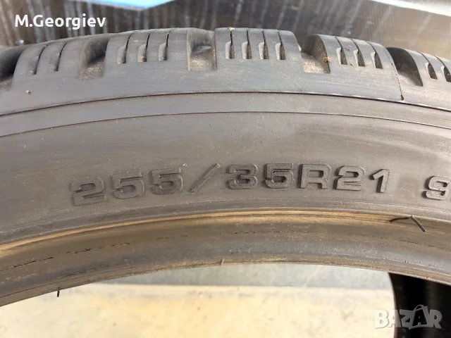 4бр.ВИСОКОСКОРОСТНИ ПОЧТИ НОВИ ЗИМНИ ГУМИ GOODYEAR ULTRAGRIP  255/35/21-7,3 mm DOT 16/24, снимка 8 - Гуми и джанти - 56097488