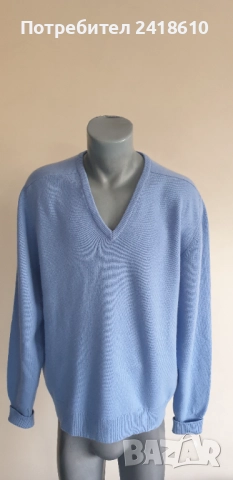 Hermes Paris 100% Cashmere Knit V - Neck Mens Size 56 - XL / 2XL ОРИГИНАЛ! Мъжки кашмирен Пуловер!, снимка 10 - Пуловери - 52257957