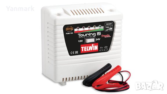 Зарядно устройство TELWIN Touring 15 TN807592 / 12-24 V, бял/, снимка 1 - Други машини и части - 34089504