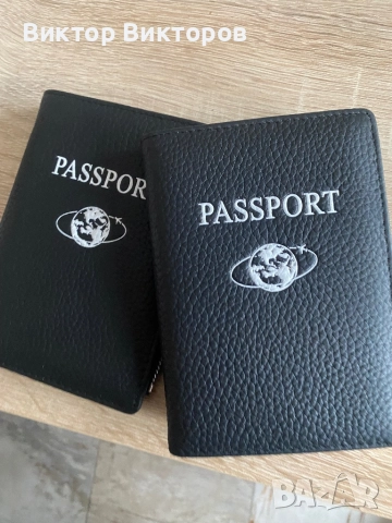 Кожени калъфи за паспорт и пътуване , снимка 6 - Портфейли, портмонета - 52196256