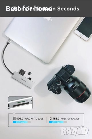 Висококачествен USB C  хъб 5 в 1 Модел KB0502, снимка 4 - Кабели и адаптери - 44206814