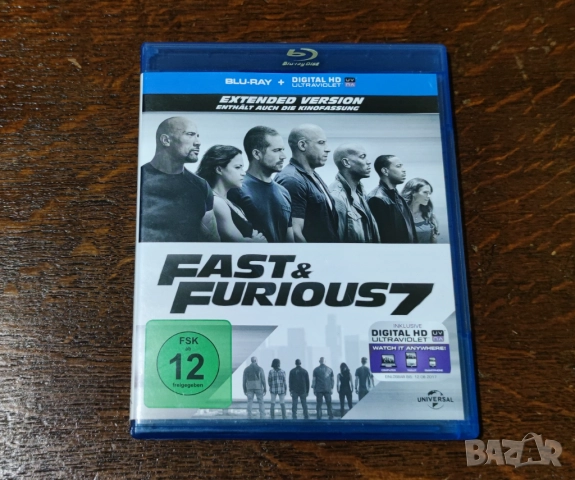 Fast and Furious 7 Blu-Ray DVD диск Extended Version