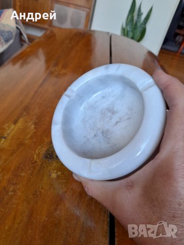 Стар Мраморен пепелник #5, снимка 5 - Други ценни предмети - 33996365