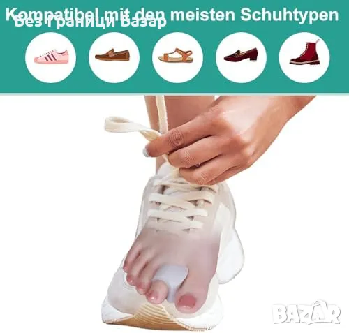 Нови 8 броя Ортопедични разделители за пръсти – корекция на буниони, снимка 6 - Други - 49280504