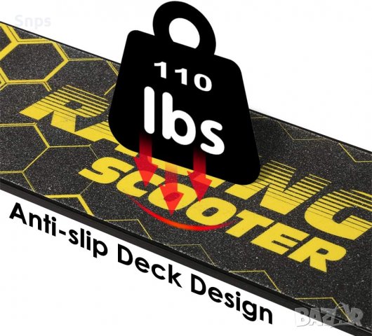 Детска тротинетка сгъваема с големи колела за момичета и момчета над 3 години, регулируема дръжка, снимка 5 - Скутери и тротинетки - 38764124