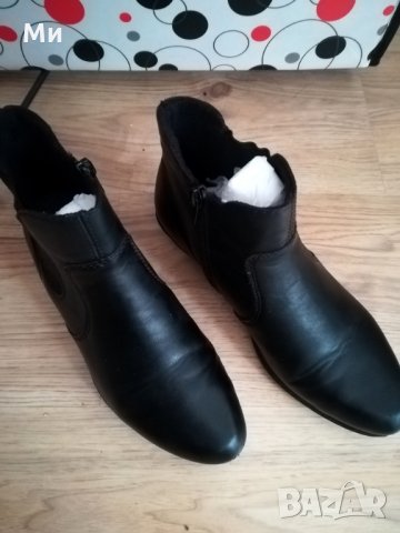 Дамски черни боти Рикер Rieker, размер 37 и боти с пайети , снимка 3 - Дамски боти - 35242471