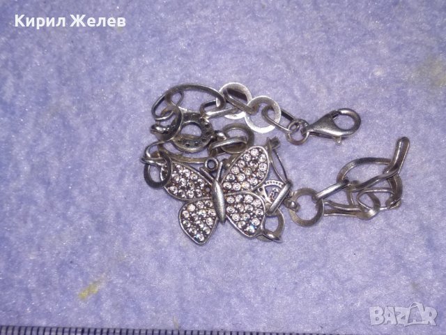 КРАСИВА НЕЖНА СРЕБЪРНА СКЪПОЦЕННА ГРИВНА с ПЕПЕРУДКА СРЕБРО 925 с ЮВЕЛИРНО ФАСЕТИРАНИ ЦИРКОНИ 34494, снимка 17 - Колиета, медальони, синджири - 39378713