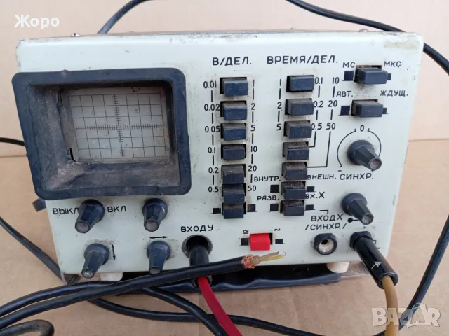 старинен осцилограф СССР работещ ОЛМ-3М, снимка 10 - Друга електроника - 50435332