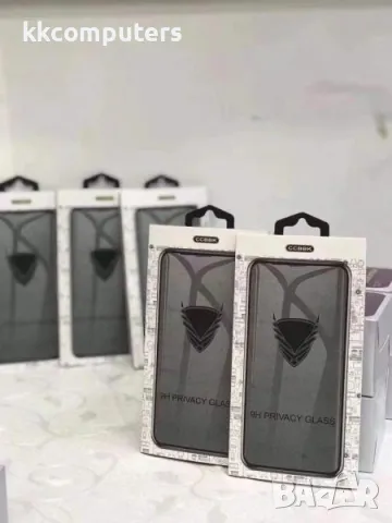Стъклен screen protector Golden Armor Privacy за iPhone / 12 PRO MAX 6.7 / Черен / Баркод : 2401050, снимка 2 - Фолия, протектори - 48832606