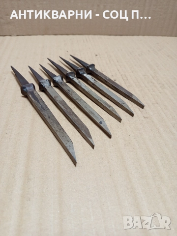 Комплект Соц Стари Дърводелски Длета. , снимка 4 - Антикварни и старинни предмети - 52696783
