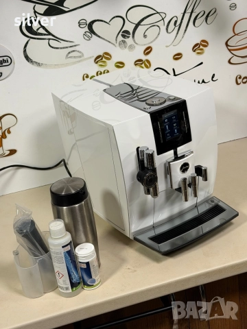 Кафемашина кафе автомат JURA J6 PIANO WHİTE с гаранция, снимка 3 - Кафемашини - 52634394