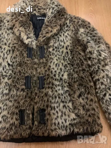 Леопардово палто, снимка 2 - Палта, манта - 48090882