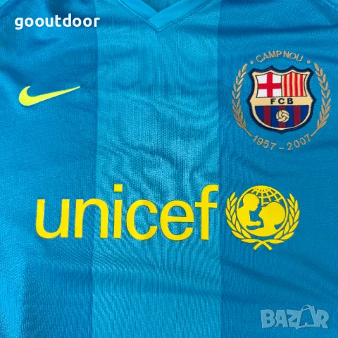 Nike Barcelona 2007/2008 Away Footbal T-shirt (XL), снимка 4 - Футбол - 50436524