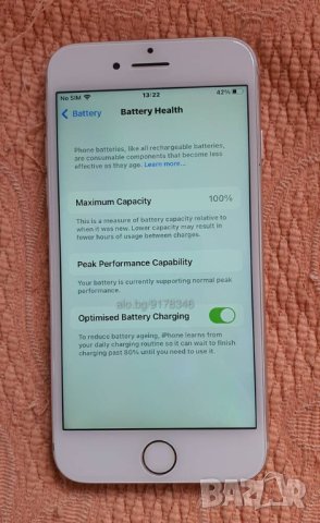 Отличен iPhone 7 128 GB чист iCloud 100% батерия, снимка 4 - Apple iPhone - 44215147