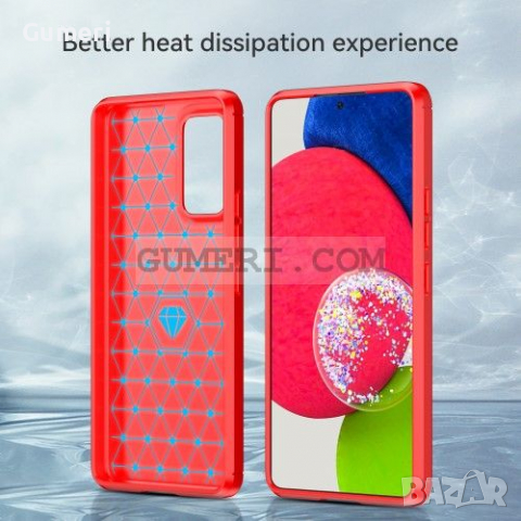 Samsung Galaxy A53 5G Противоударен Силиконов Гръб - Карбон, снимка 11 - Калъфи, кейсове - 36540732