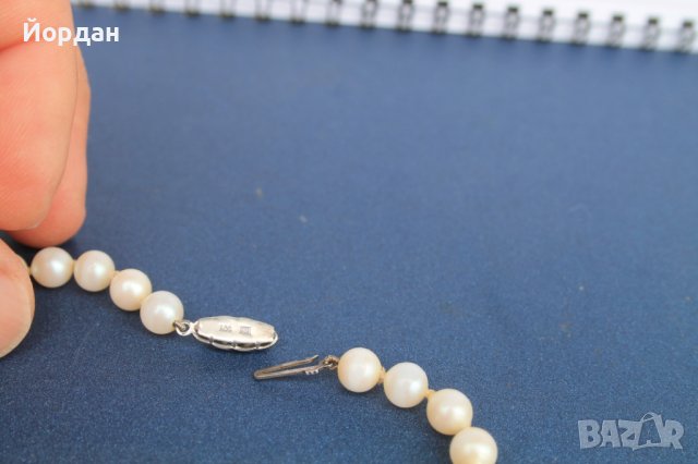 Огърлица перли със сребърна закопчалка, снимка 8 - Други - 40485842