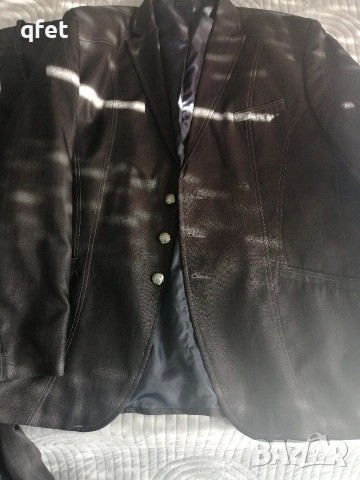 костюм мъжки черен много запазен размер 54 мисля които го вземе няма да съжалява на разумна цена , снимка 3 - Костюми - 53149777