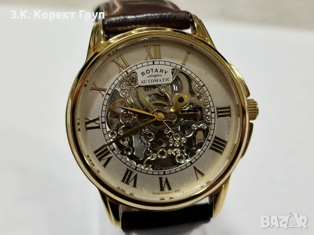 Часовник Rotary Men's Automatic Skeleton Mechanical GS03862/01, снимка 2 - Мъжки - 55964423