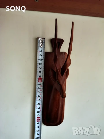 Страхотна Стара  Дърворезба Пано Газела,Антилопа, снимка 7 - Антикварни и старинни предмети - 51140297