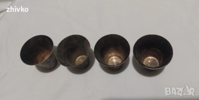 4 бр.Дълбоко- посребърни чашки, снимка 3 - Нумизматика и бонистика - 50624521