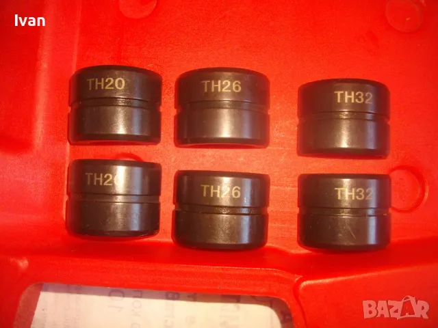 НОВИ МАТРИЦИ В КУФАР 20мм-26-32мм ЗА ПРЕСКЛЕЩИ ПРЕСА HY1632 ЗА ФИТИНГИ ВОДОПРОВОДНИ ТРЪБИ ИНСТАЛАЦИИ, снимка 15 - Клещи - 48540363