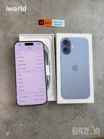 ГАРАНЦИЯ❗️iPhone 17 29€/мес 256GB Mist Blue КАТО НОВ❗️син , снимка 12 - Apple iPhone - 56208724
