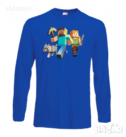 Мъжка тениска майнкрафт Minecraft 1,Minecraft,Игра,Забавление,подарък,Изненада,Рожден Ден., снимка 3 - Тениски - 36494957