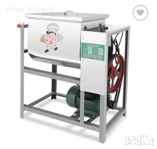 Професионална електрическа бъркалка за кайма и тесто 25кг – 2500W, Машина за месене отнеръждаема сто, снимка 2 - Други инструменти - 52222643