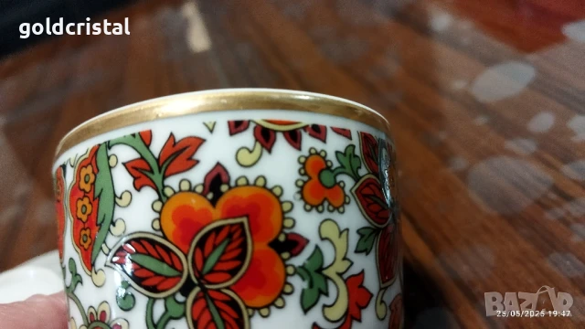 стар български порцелан Изида кашмир чаша за кафе, снимка 9 - Антикварни и старинни предмети - 50509106