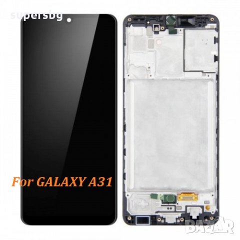 Нов Оригинален LCD Дисплей + Тъч скрийн за SAMSUNG A315 GALAXY A31 черен, снимка 1 - Резервни части за телефони - 31001118