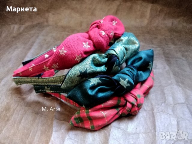 Коледни диадеми Аксесоари за коса Диадема с панделка Диадема в златно , снимка 2 - Аксесоари за коса - 42443837