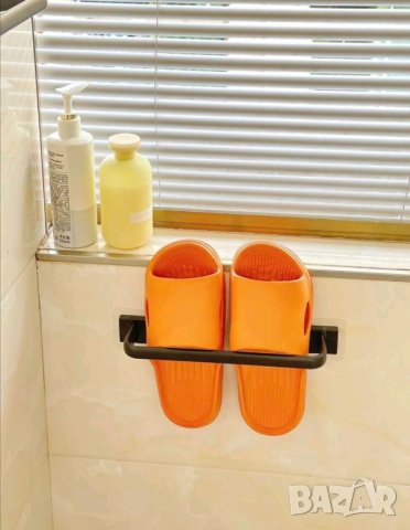 Самозалепваща се закачалка за чехли и кърпи, снимка 4 - Закачалки - 42404166