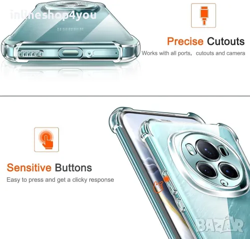 Прозрачен Силиконов Удароустойчив Кейс за Honor Magic6 Pro