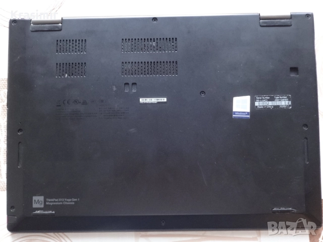 Таблет и Лаптоп 2в1 laptop Lenovo ThinkPad X13 Yoga - 13.3" -i5-10310U 1.7Ghz/RAM16GB/NVMe SSD 256GB, снимка 8 - Лаптопи за работа - 51836480