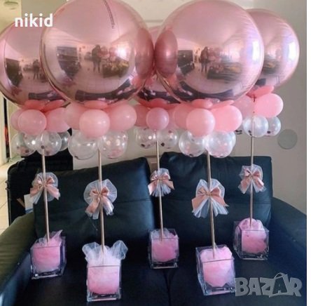 35 см Пластмасова стойка държач за балон на пръчка основа поставка за парти декор рожден ден украса, снимка 2 - Други - 31672667