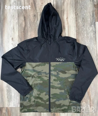 Мъжка ветровка MountainMan Lightweight Windbreaker – Forest Camo/Black – черен/камуфлаж Размер L, снимка 2 - Якета - 52966242