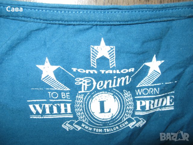 Тениски TOM TAILOR   мъжки,Л и ХЛ  /синя и оранж/