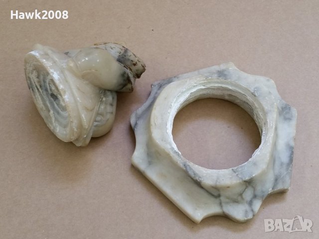Стари Уникални ръчно резбовани в мрамор делфини, снимка 12 - Антикварни и старинни предмети - 40285966