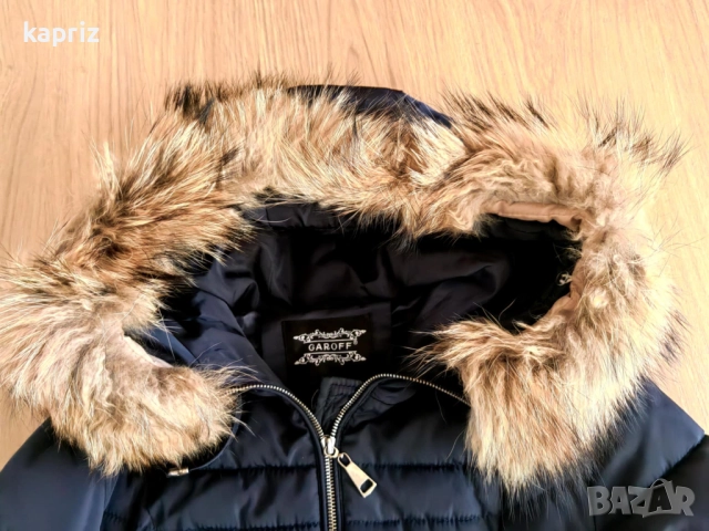 Зимно дълго яке с естествен пух , размер L , цена 40 лв, снимка 2 - Якета - 52928895