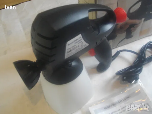 НОВ НЕМСКИ ОРИГИНАЛЕН ЕЛЕКТРИЧЕСКИ БОЯДЖИЙСКИ ПИСТОЛЕТ 100W 140 bar 320ml/min Дюза 0,8мм TOP CRAFT , снимка 9 - Други инструменти - 49679854