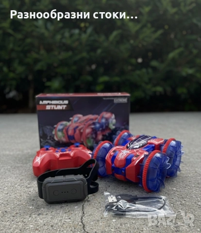 🏎️ Amphibious Stunt Car – Количка-Амфибия с 2 Дистанционни! 🕸️