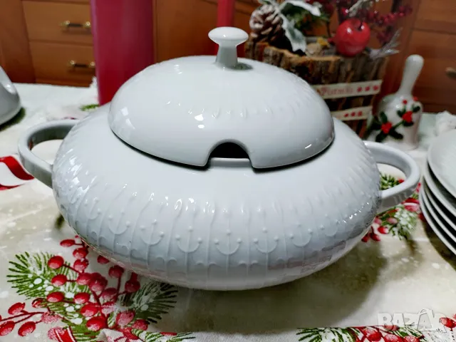 EDELSTEIN BAVARIA- Сервиз от бял релефен порцелан за ценители, снимка 6 - Сервизи - 48935525