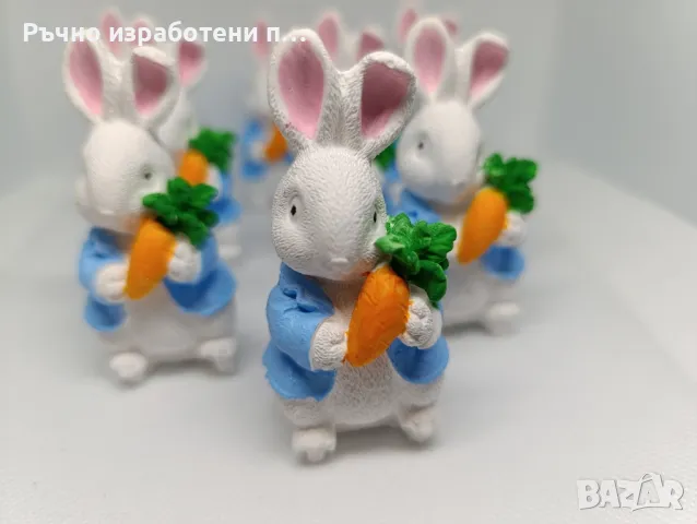 Гипсови фигурки / подаръци за гости - зайче Питър, снимка 1