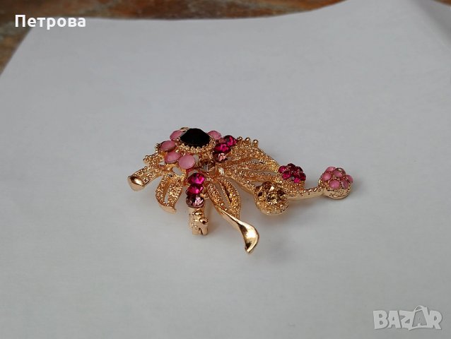 Брошка с камъни , снимка 3 - Други - 34129040