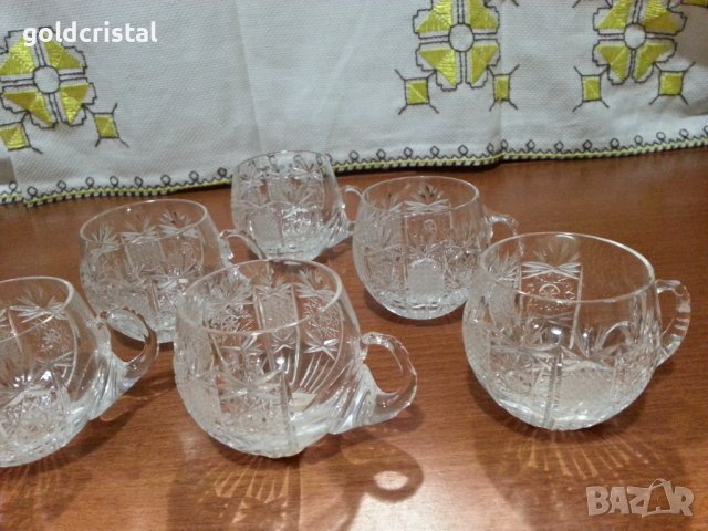 Кристални чаши , снимка 2 - Антикварни и старинни предмети - 44465822