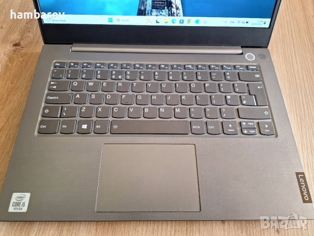 Перфектен лаптоп Lenovo Thinkbook с 4-ядрен Core i5-1035G1 14'' Full HD 256 GB SSD 8GB DDR4 Win11, снимка 2 - Лаптопи за работа - 44707957