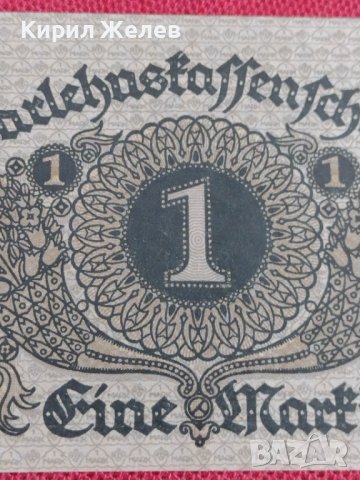 Райх банкнота 1 марка 1920г. Германия перфектна за колекция 28207, снимка 7 - Нумизматика и бонистика - 37141720