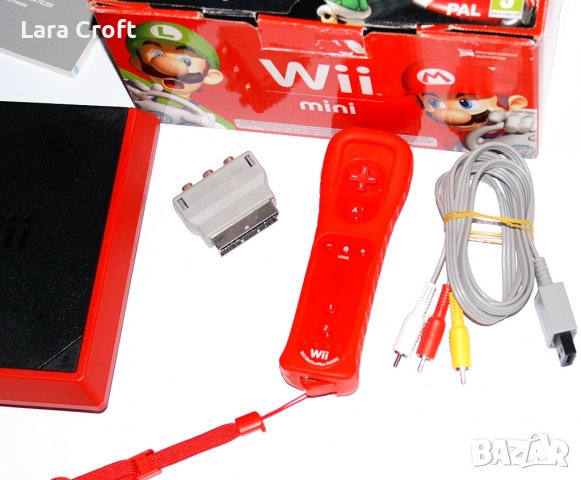 Nintendo Wii Mini пълен комплект Нинтендо мини + подарък игра, снимка 4 - Nintendo конзоли - 38897698